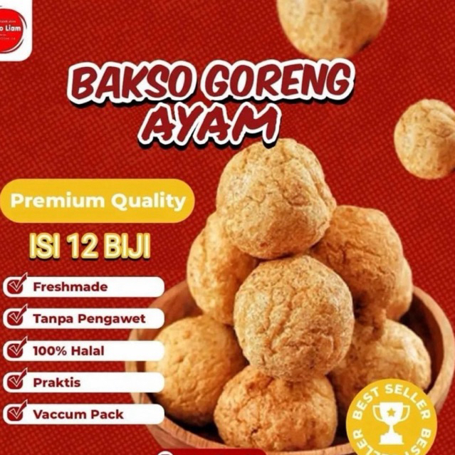 

Bakso Goreng Ayam tanpa udang