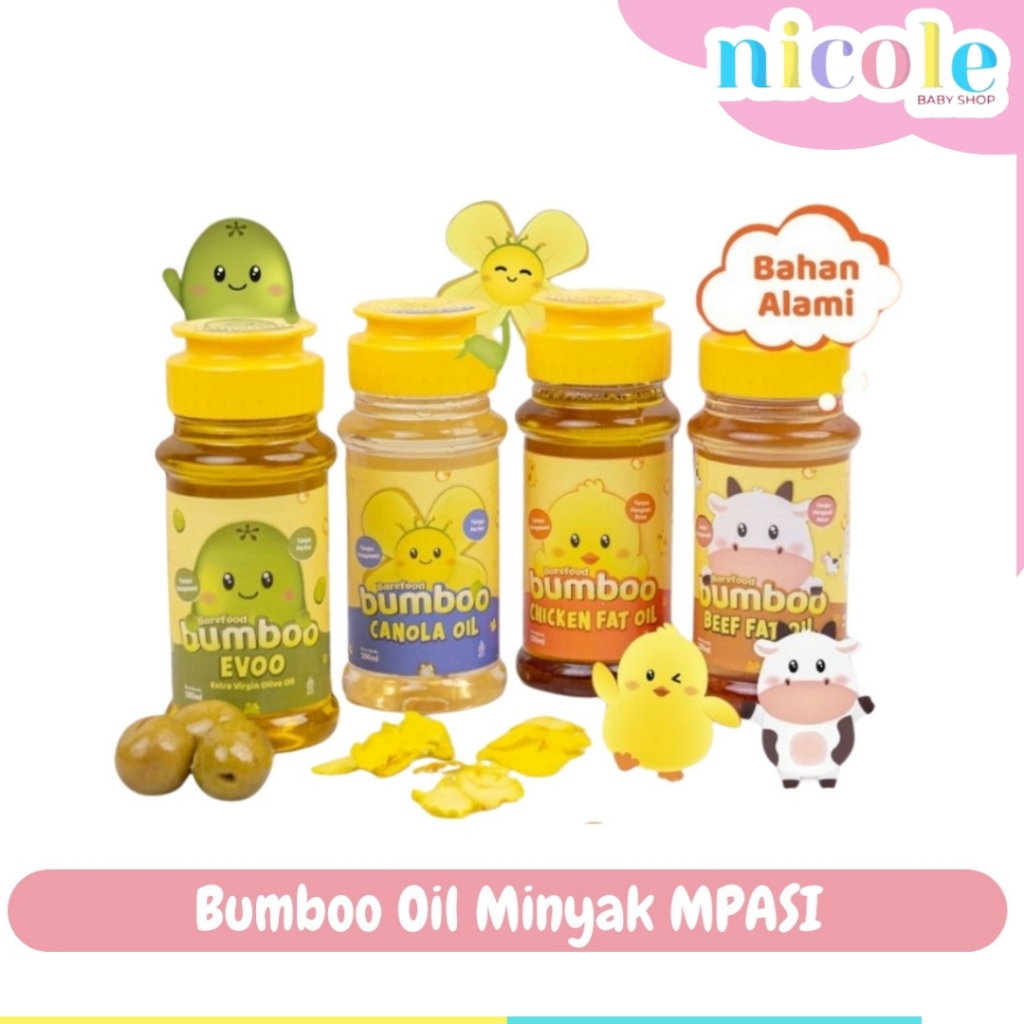 

BUMBOO Oil Minyak Mpasi / Oil Pilihan Si Kecil / BB Booster / Mpasi Bayi