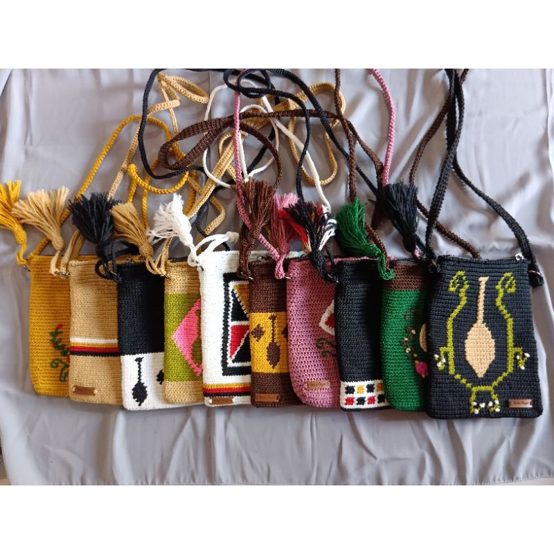 Bella Rajut Tas selempang Motif Kuantan Singingi