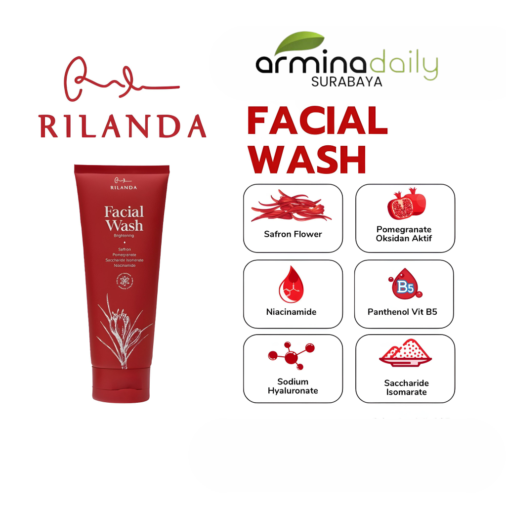 Sabun Pembersih Wajah Rilanda Facial Wash Armina Daily
