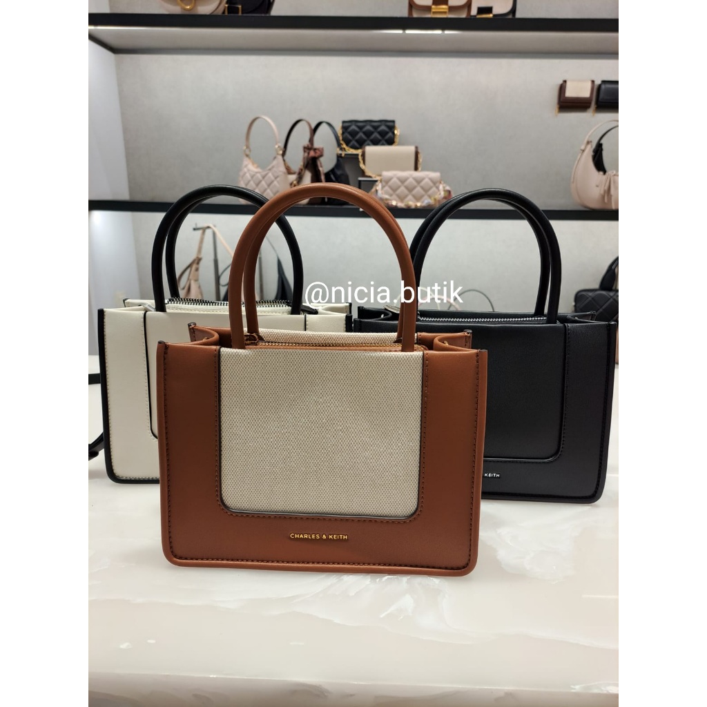 tas charles & keith mini tote daylla