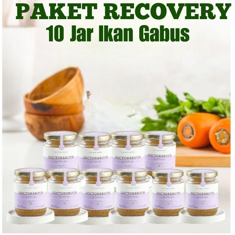 

Paket Recovery ikan Gabus /ikan Kutuk 10 Jar- Kaldu Tulang Doctor Broth Bintaro