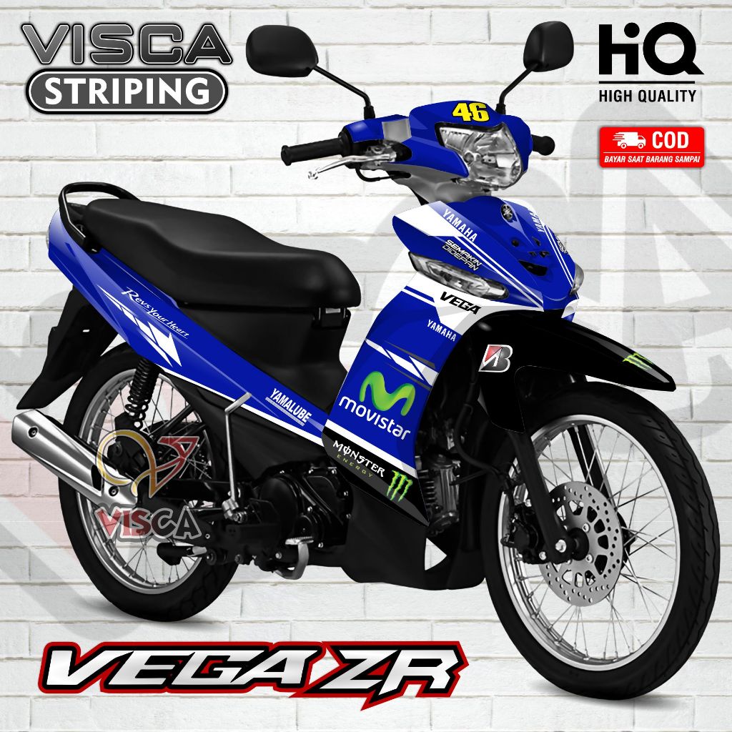 Decal Vega ZR - Stiker Vega ZR - Dekal Vega ZR Full Body - Striping Vega ZR Variasi - Decal Hologram