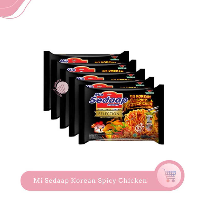 

Sedaap Mie Instan Korean Spicy Chicken 87 gr x5 / Mi Instan Korean Isi 5