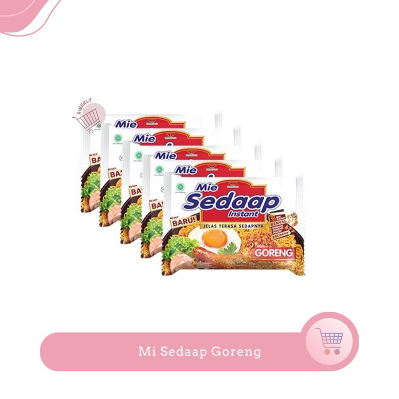 

Sedaap Mi instan Goreng Original 90 gr x5 / Mi Sedaap Ori