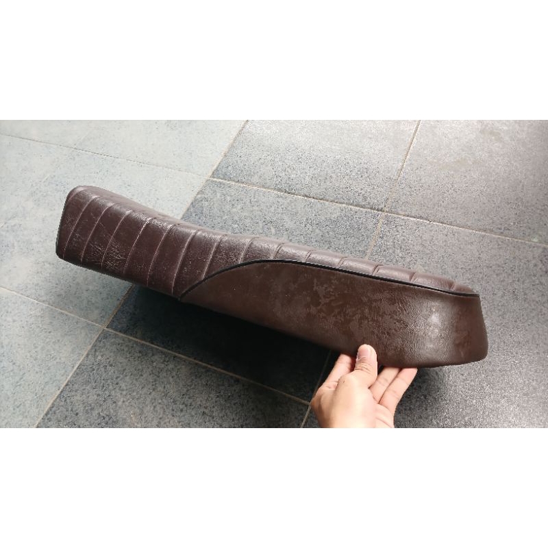 Jok Custom Motor W175 Coklat Tua