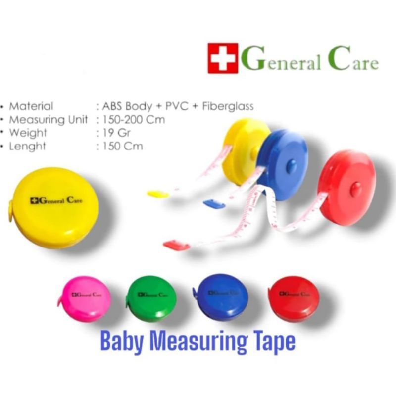 Metline / Meteran Gulung General Care / Meteran Bayi