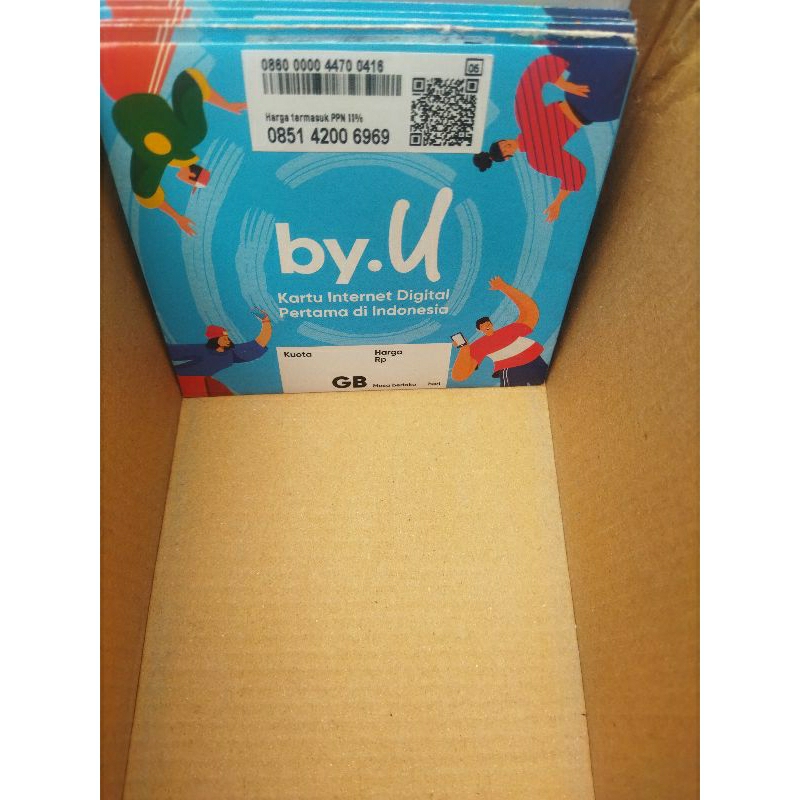 NOMOR CANTIK / KARTU PERDANA BY.U SUDAH REGISTRASI / KARTU PERDANA REGISTRASI / KARTU SIAP PAKAI