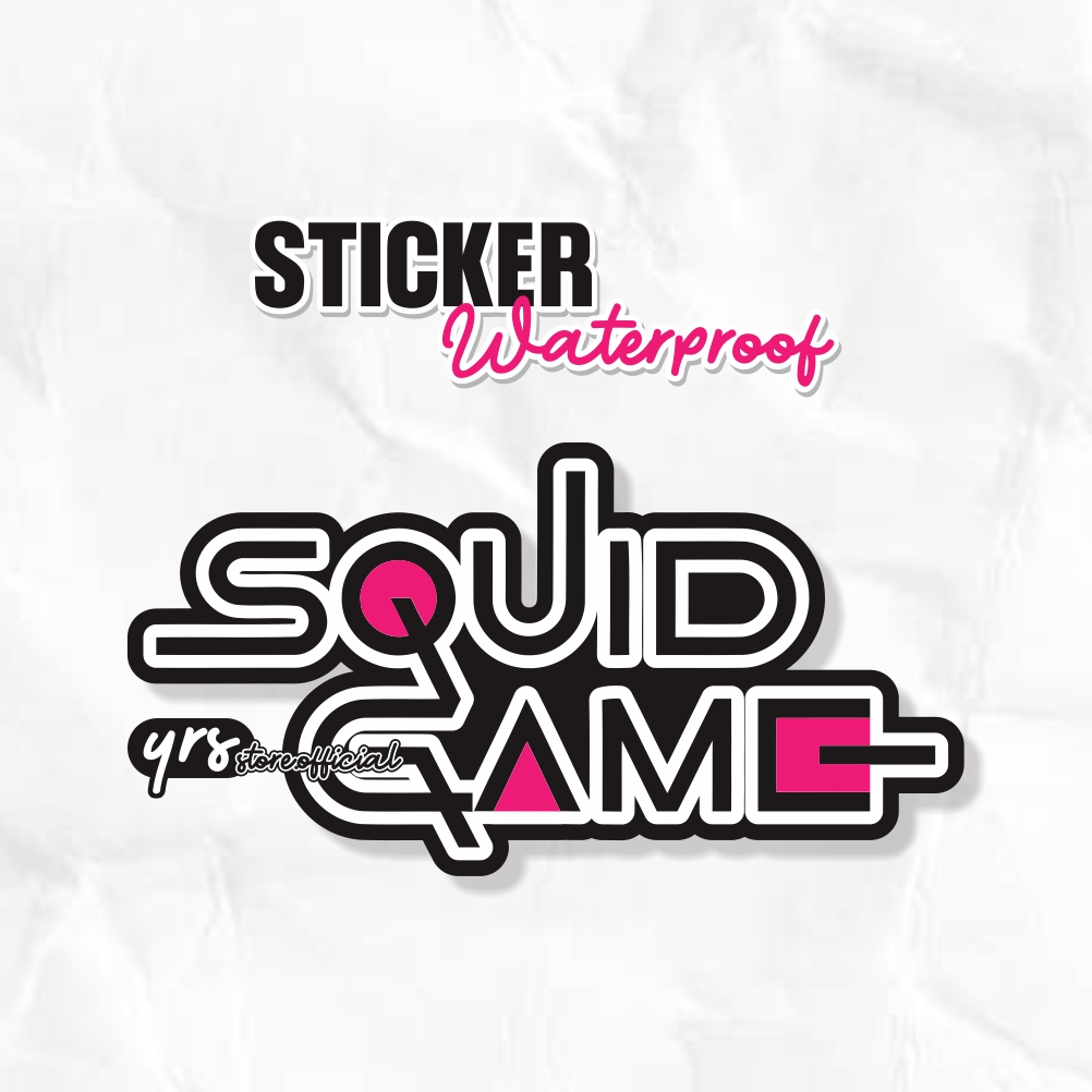 

Sticker Squid Game Waterproof Max Decal Ukuran +- 9,6 x 4,9 cm