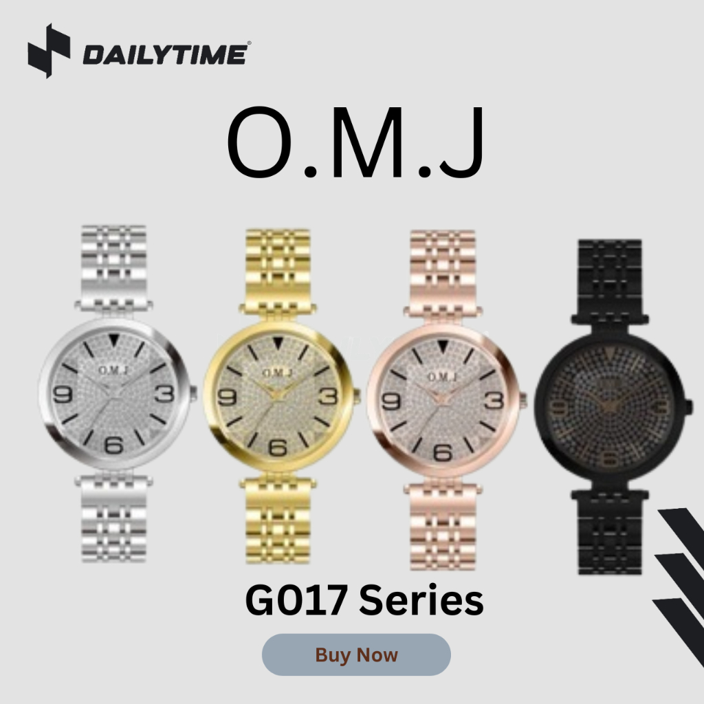 [ READY STOCK ] OMJ Jam Tangan Wanita Analog Watch Fashion Original G017 Series