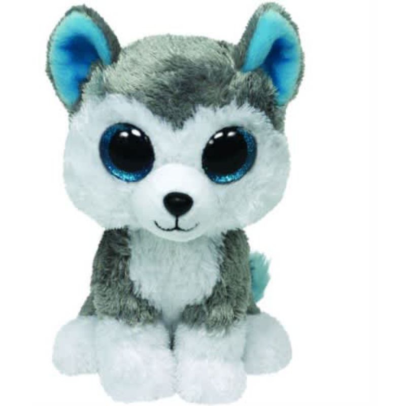 Ty Boneka Hewan Beanie Boos Slush Dog M