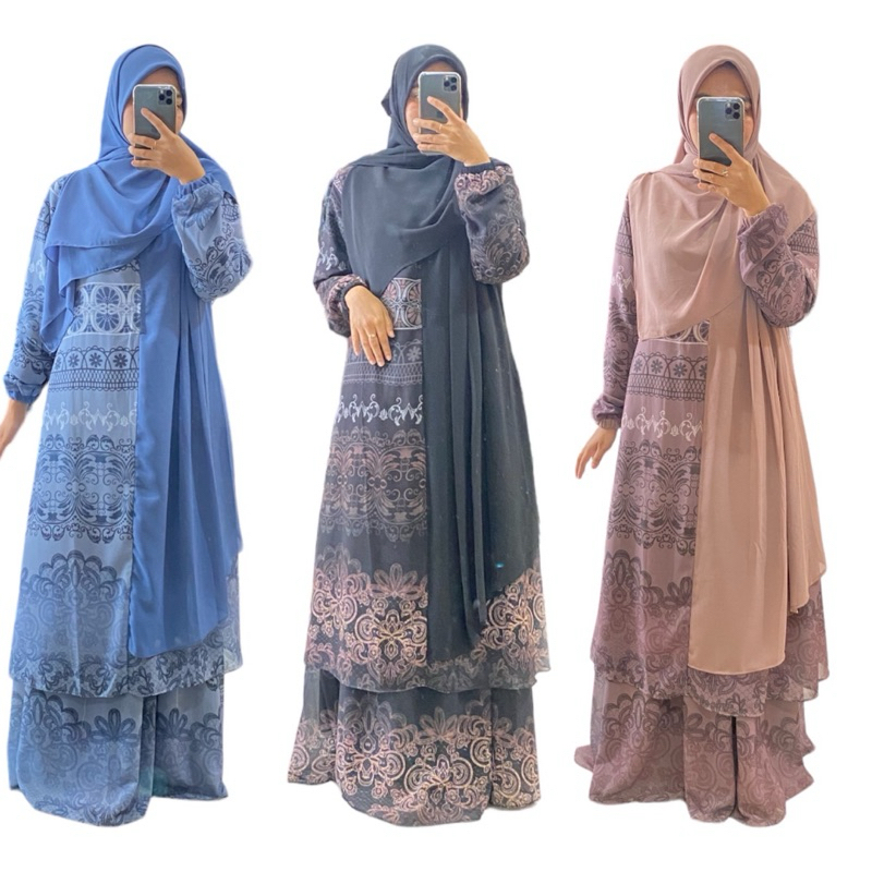 Set rok malaysia + Scarft