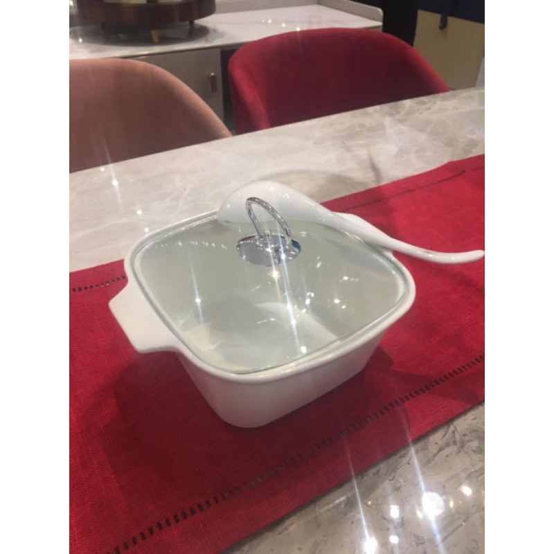 Appetitite wadah saji casserole dengan tutup dan sendok/wadah saji informa/wadah saji aesthetic/wada