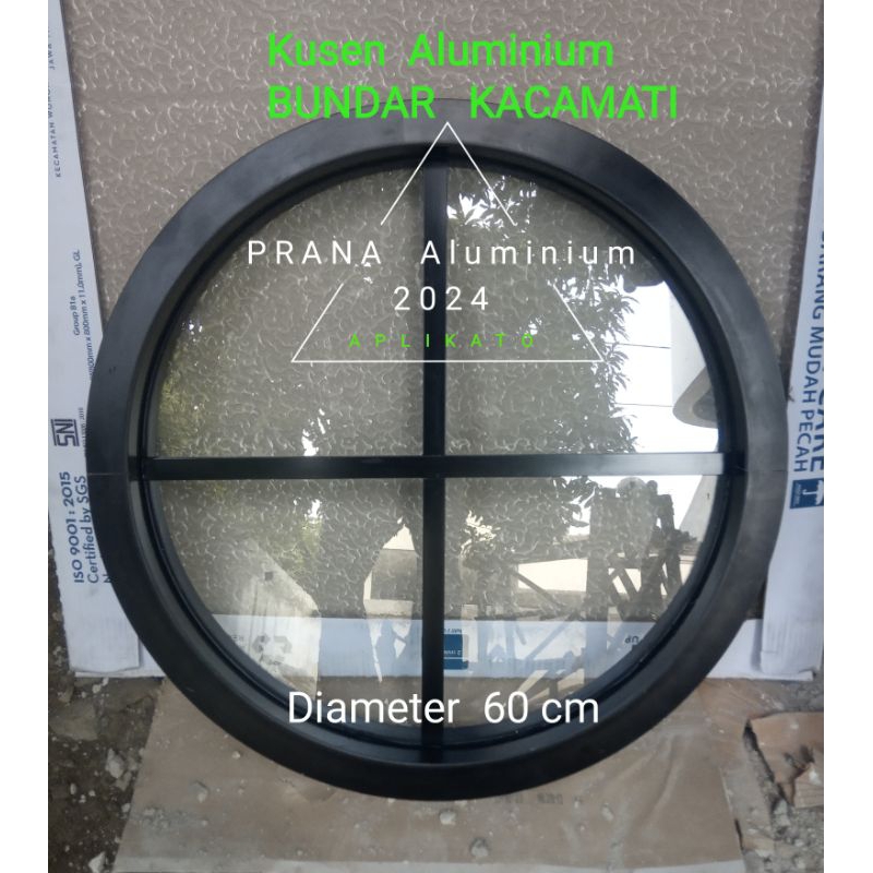 Kusen Aluminium Bundar / Lingkaran Aluminium 3 Inch, Uk. Diameter 60 cm // FREE PACKING KAYU