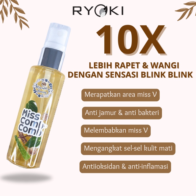 1111 Terlaris Ryoki Japan skincare Miss Comb Comb Perawatan Kewanitaan Pembersih Pengharum Penghilan