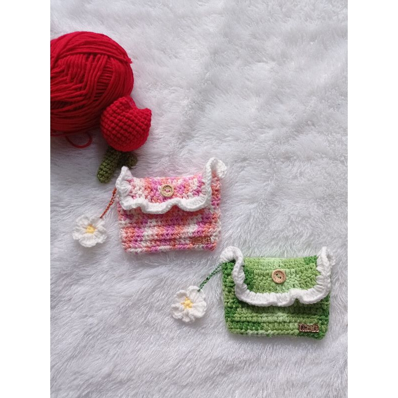 dompet rajut granny daisy dompet wanita dompet mini dompet rajut bunga