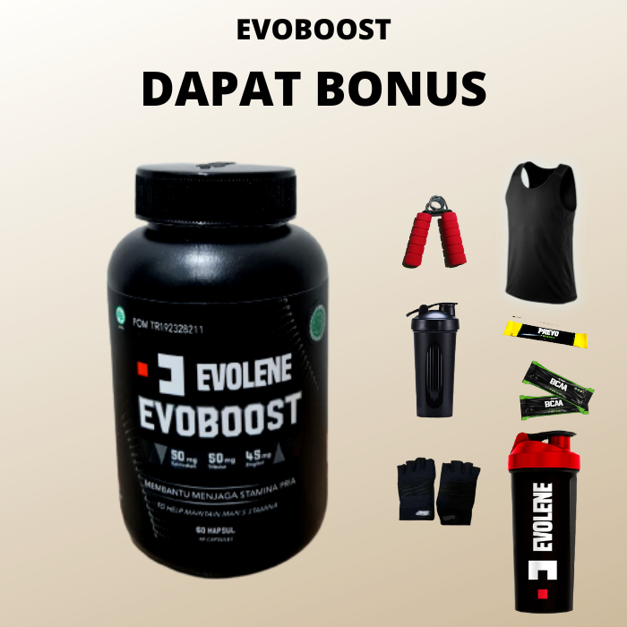 EVOBOOST TESTOSTERONE BOOSTER MEMAKSIMALKAN PEMBENTUKAN OTOT TEPAH BPOM DAN HALAL Evolene Samarinda
