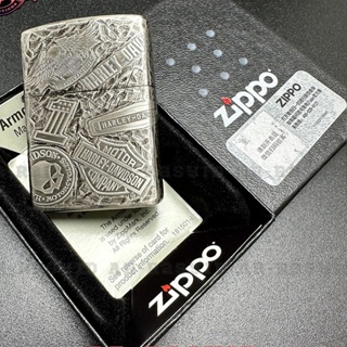 Korek Api Minyak Zippo Silver Harley Davidson Brass Armor 162 ANNURLIGHTER
