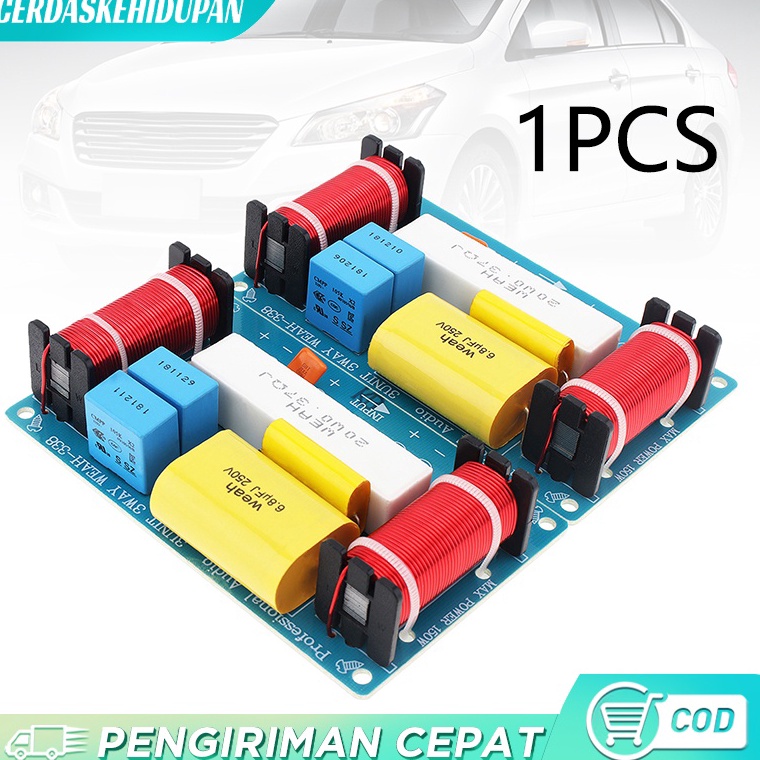 Hvn 12W Speaker 3 Unit HiFi Audio Frequency Divider 3 Way Crossover Filters 48 h Produk Premium