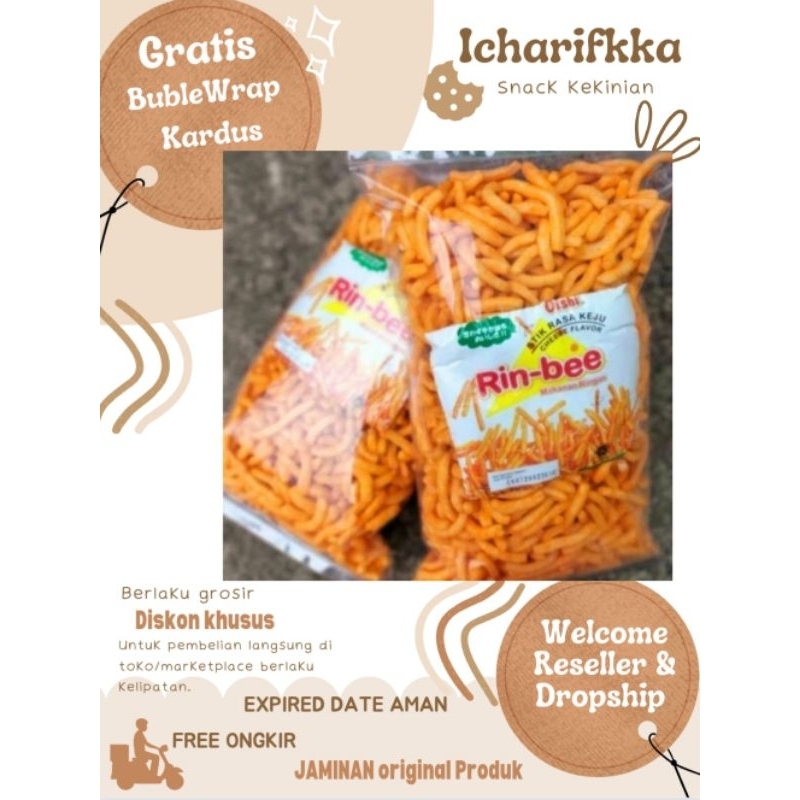 

TERMURAH PROMO SALE DISKON SNACK INDOFOOD BRANDED ORI CEMILAN CAMILAN CHIKI RIN-BEE rinbee kiloan