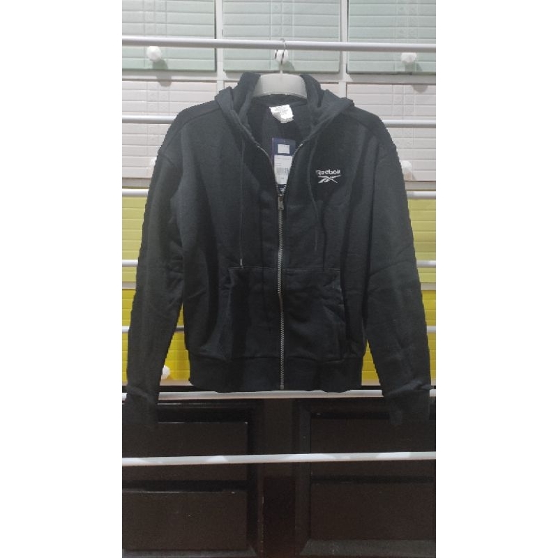 (New with Tag) Original Reebok Track Tops RI French Terry Full Zip in Black - Ori Jacket Jaket Hoodi