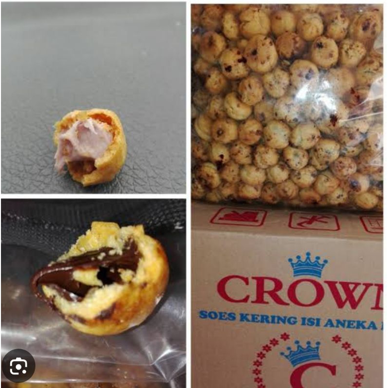 

soes kering isi coklat