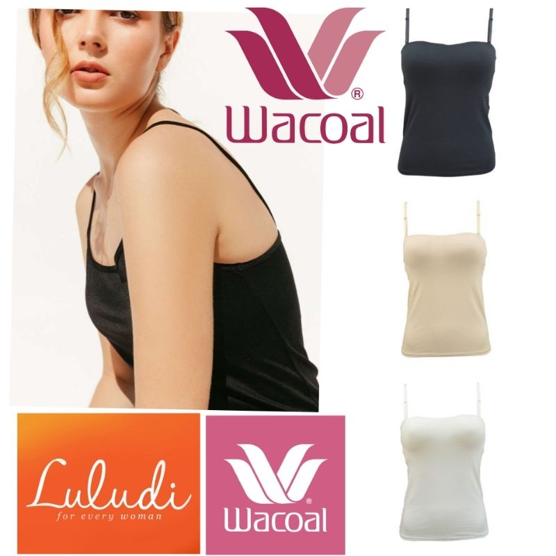 TANKTOP BRA WACOAL LULUDI M L LL PAKAI BUSA TANPA KAWAT k121 KATUN SUPER SOFT CAMISOLE K121 CAMISOL