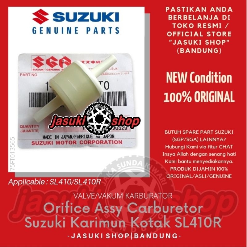 Valve Vacum Vakum Orifice Assy Carburetor Karburator Suzuki Karimun Kotak Karko SL410R SL410 Asli Or