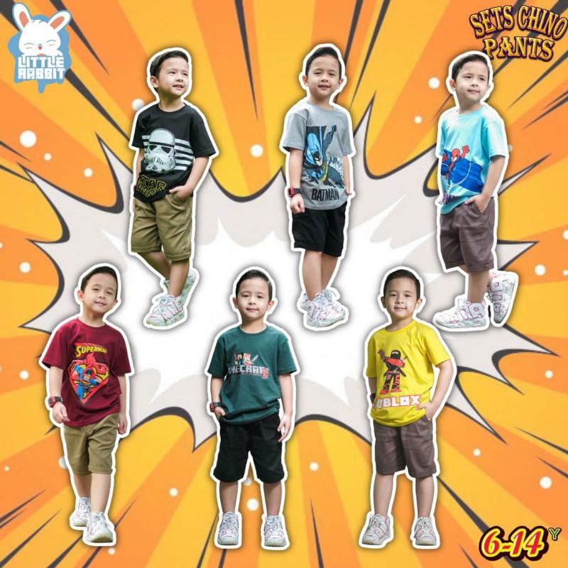 SET CHINO PANTS BY LITTLE RABBIT