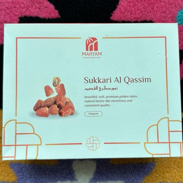 

READY kurma sukkari sukari sukkary dus Maryam Al qassim al qosim berat 1kg premium saudi ramadhan