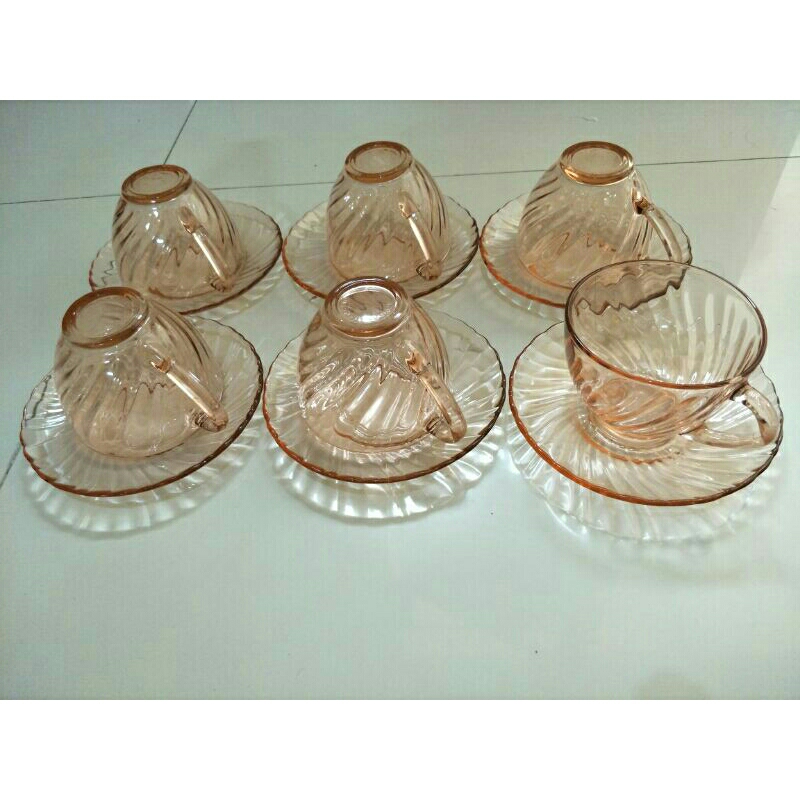 Tea Cup Set Classic/ Cangkir/ Gelas Antik Arcoroc France