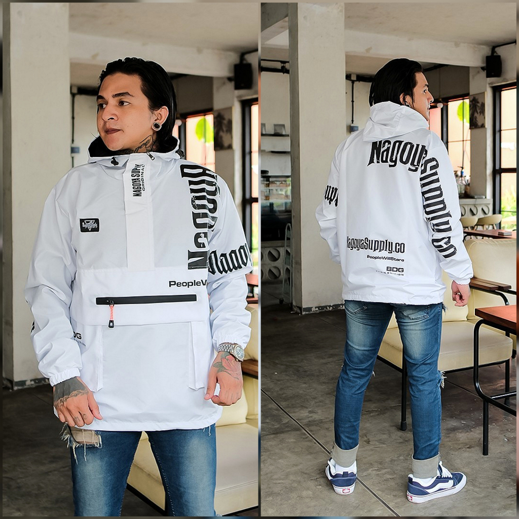 Jaket Parasut Pria - Jaket Cagoule Original Nagoya Windbreaker - Jaket Distro Keren