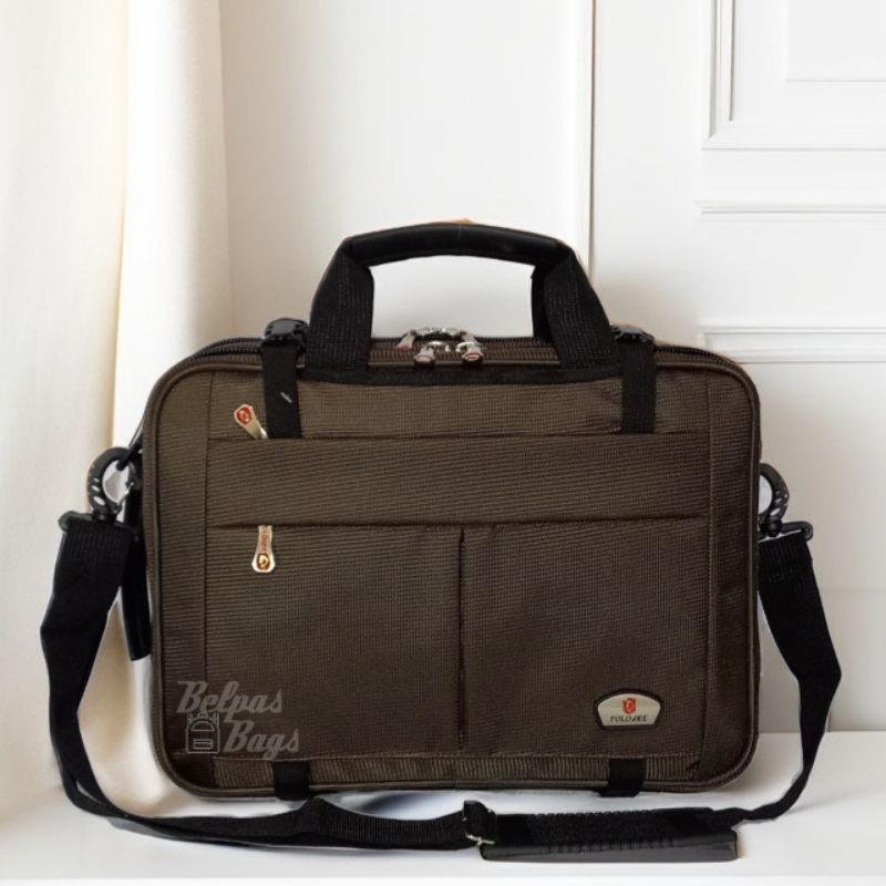 Polo Ace tas laptop tas kerja multifungsi 3in1 selempang ransel 9104 14 inchi