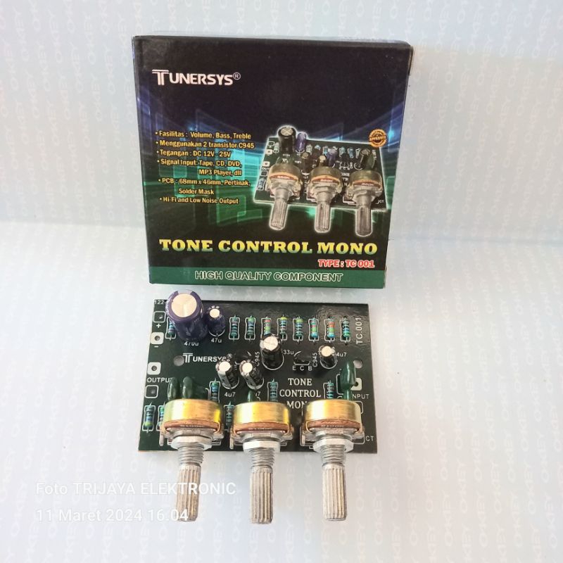Tone Control Mono 3 Potensio Tunersys