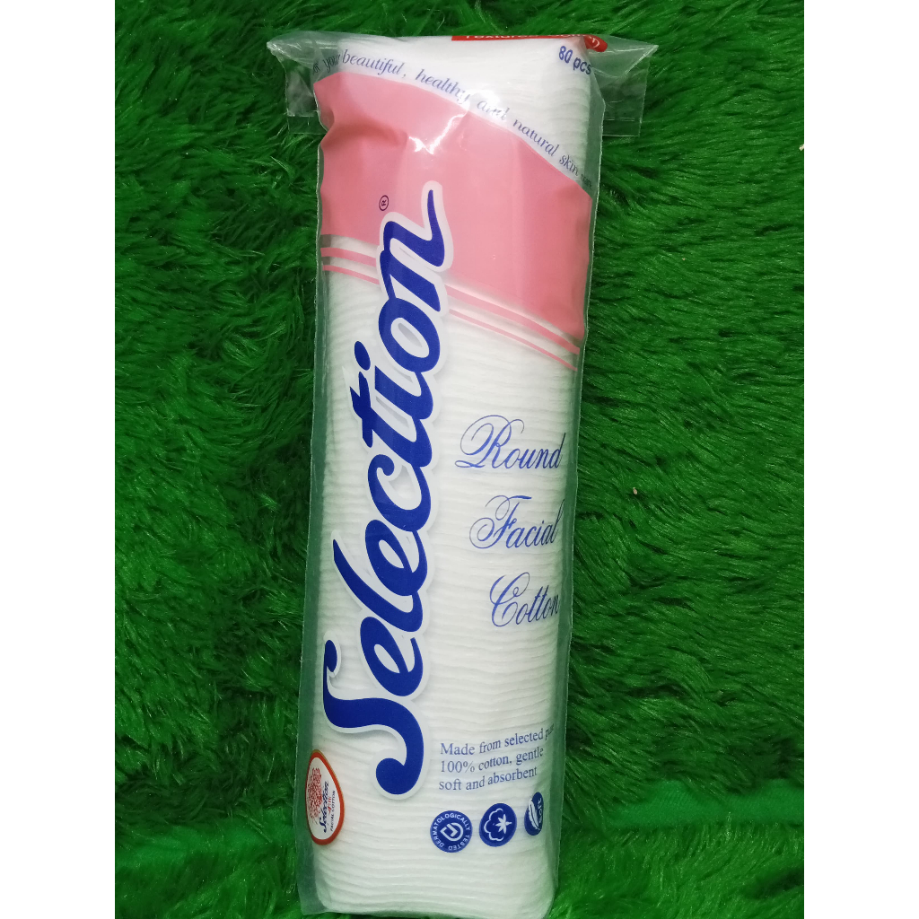 Kapas Selection Facial Round Oval Cotton isi 80 pcs Kapas Kecantikan Wajah Bulat