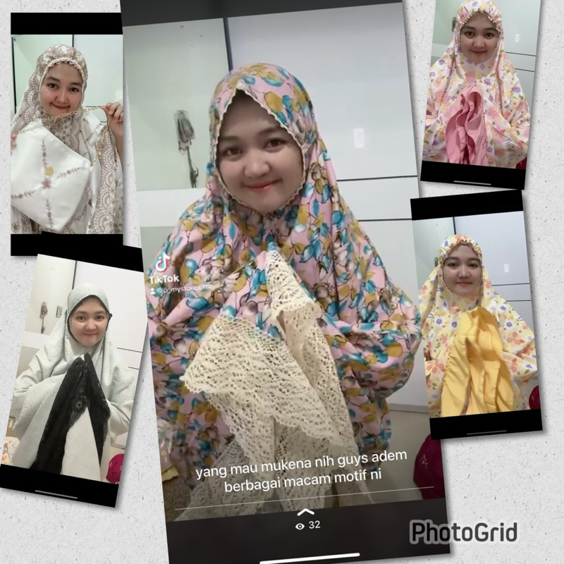 Mukena katun rayon adem jumbo dewasa