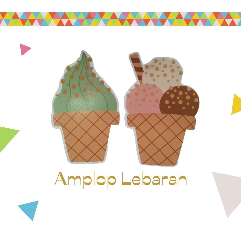 

(12pcs) Amplop lebaran unik karakter pop ice 3