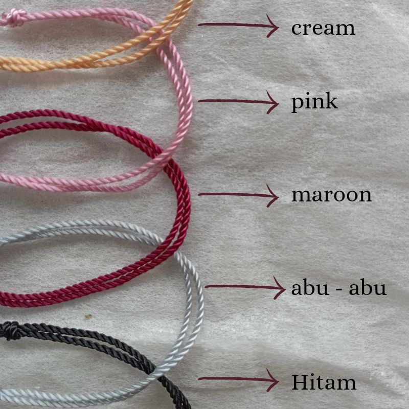 GELANG POLOS/GELANG COUPLE/GELANG CANTIK/GELANG ELEGANT/GELANG WARNA POLOS/GELANG POLOS