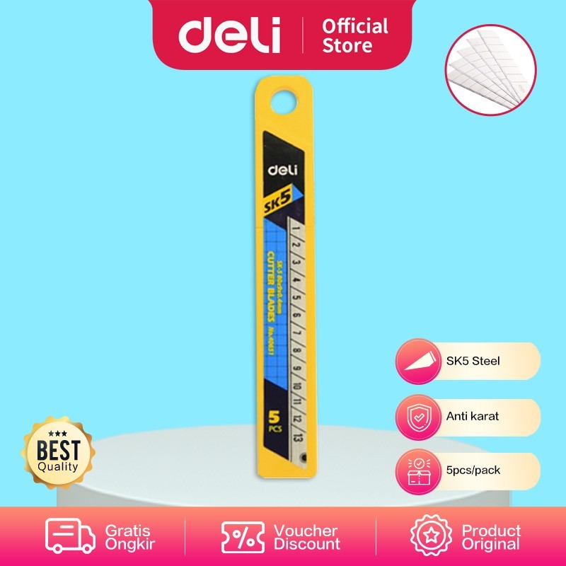 

Deli Cutting Blade - Isi Ulang Cutter / Isi Cutter Anti Karat W40651