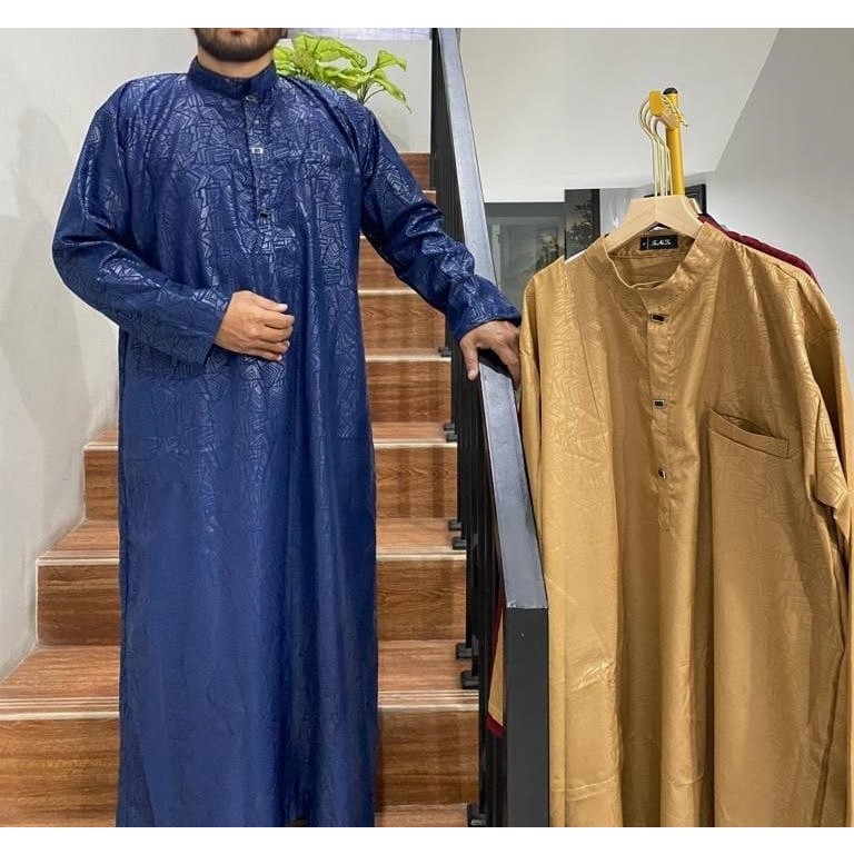 Jubah Pria Jubah Gamis Arab Pria Jubah Gamis Shalat EMBOS / KOKOGAMIS.ID Koko gamis jubah maroko mes