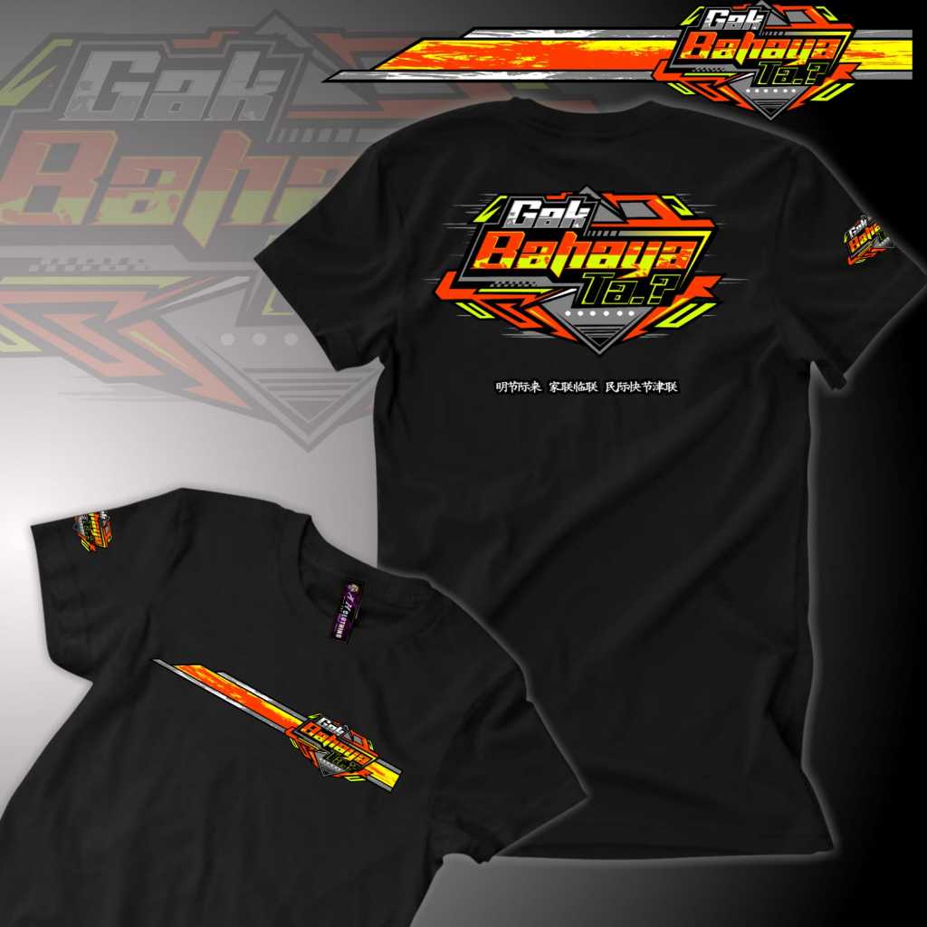 T-SHIRT - KAOS DISTRO KAIN BLACK JET BALI