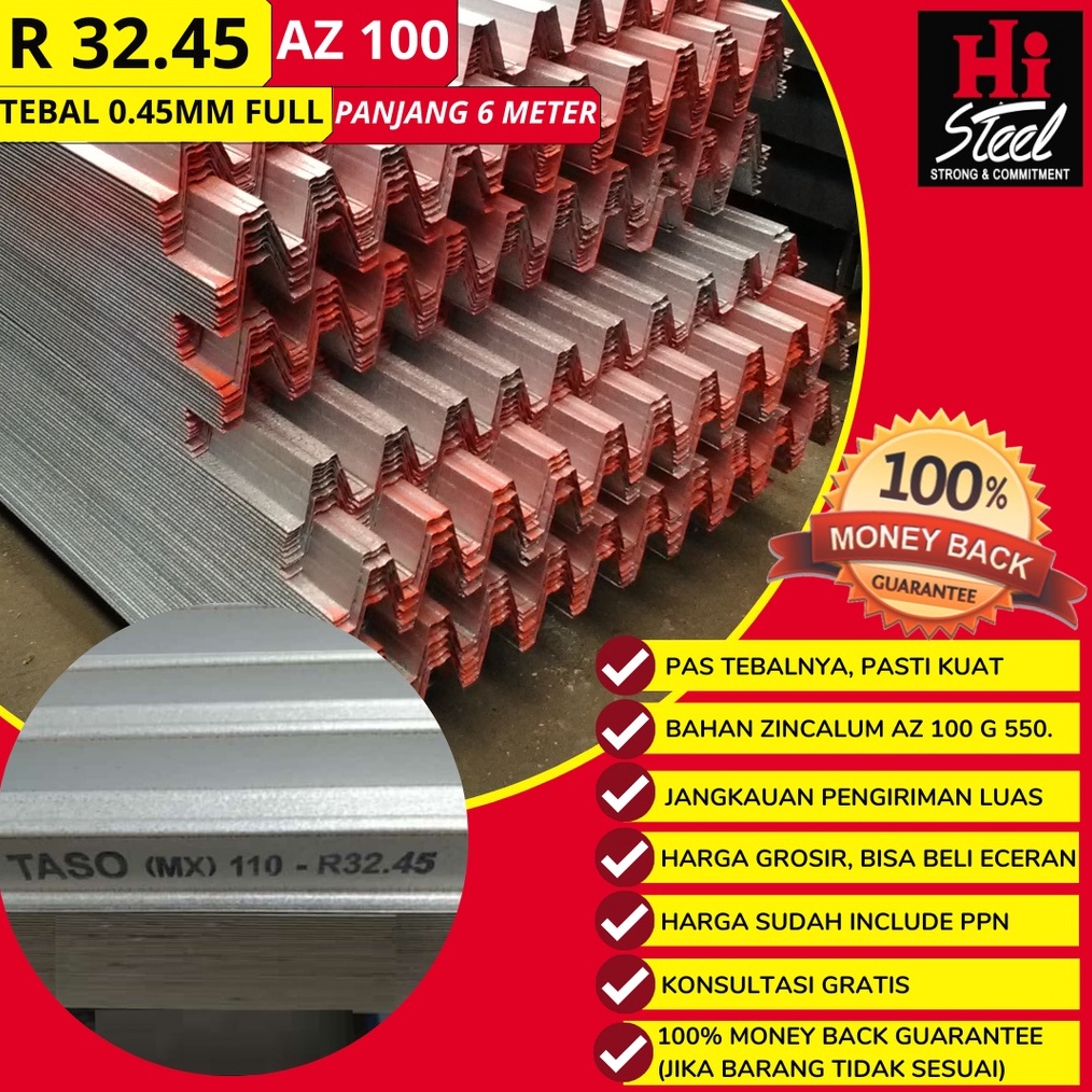 ART Q29T Reng Taso 3245  Rangka Atap Baja Ringan Taso  Reng Galvalume