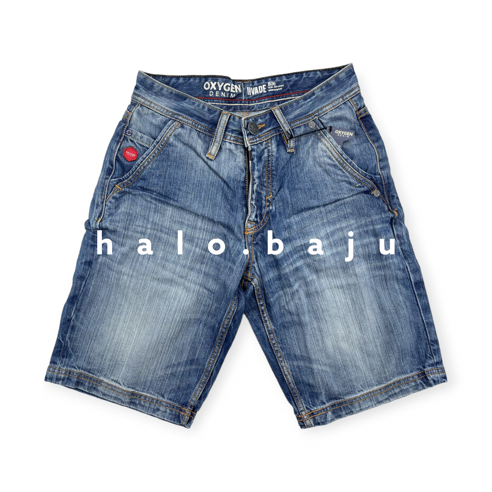 OXYGEN DENIM PENDEK (806-2603) - Celana Jeans Pendek - Celana Pendek Slim Fit Light Nyaman