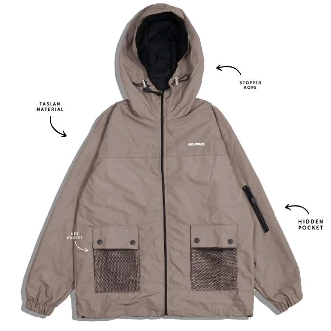 Wolv Jacket Taslan Luigie Mocca