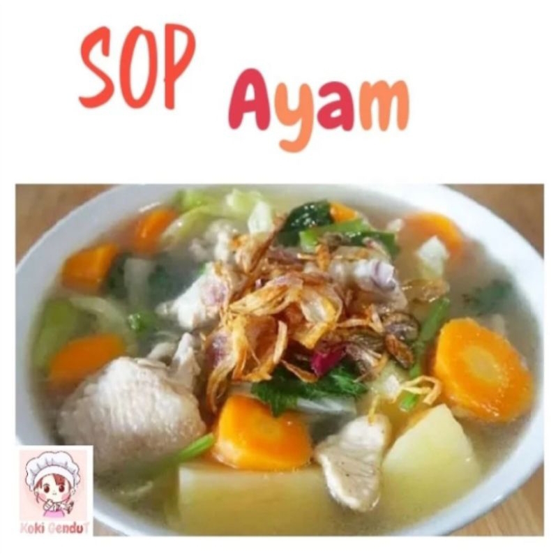 

SOP ayam sayur masakan matang lauk catering harian