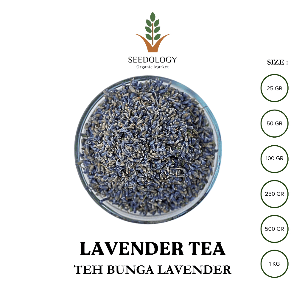 

Teh Bunga Lavender 250gr - Lavender Buds Tea / Premium / Organik