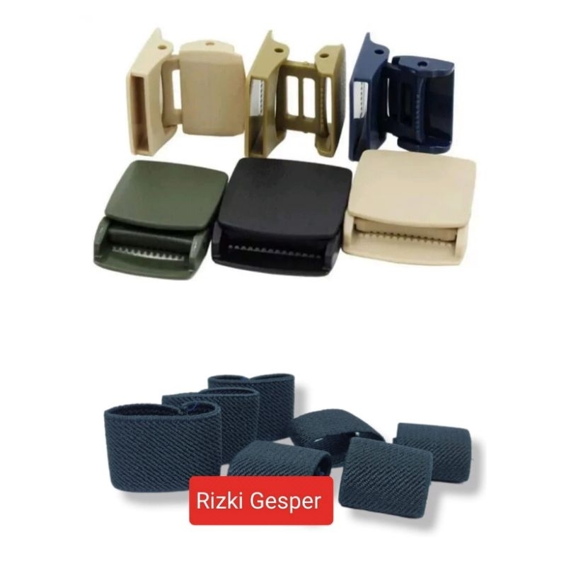 Kepala Gesper Tactical Anti Metal Detector Xray Cincin Ring Gesper Karet