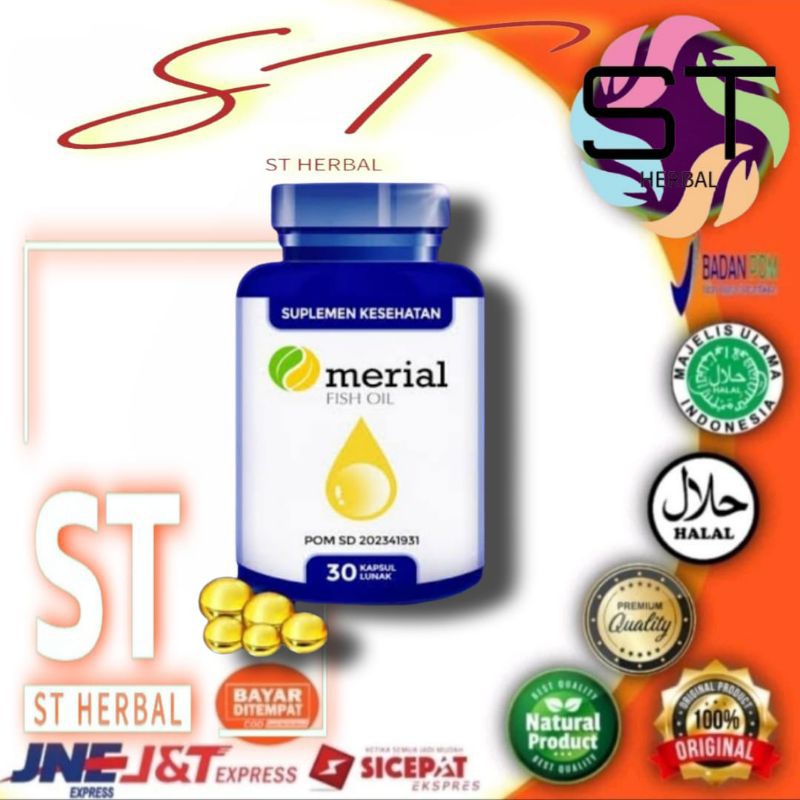 Merial Fish Oil-30 Kapsul Atasi Hipertensi / Turunkan Kolesterol