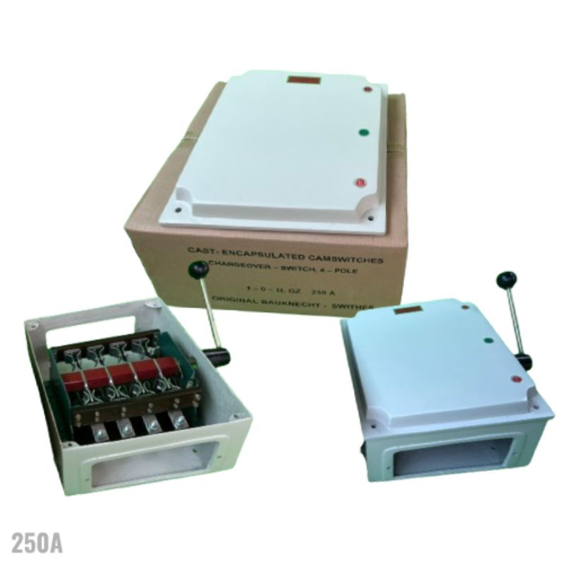 Ohm Saklar 250A  ON-OFF-ON (merk AL)/ Handle / Genset/ Handle Listrik 250A/ COS 4P 250A/ GZ I-0-II/ 