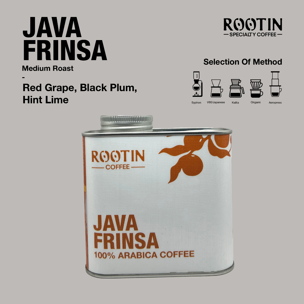 

KOPI JAVA FRINSA 100% BIJI KOPI ARABIKA PREMIUM ROASTED BEANS - 250 GRAM